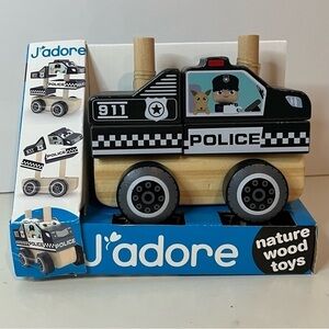 Jadore Wooden Police Car